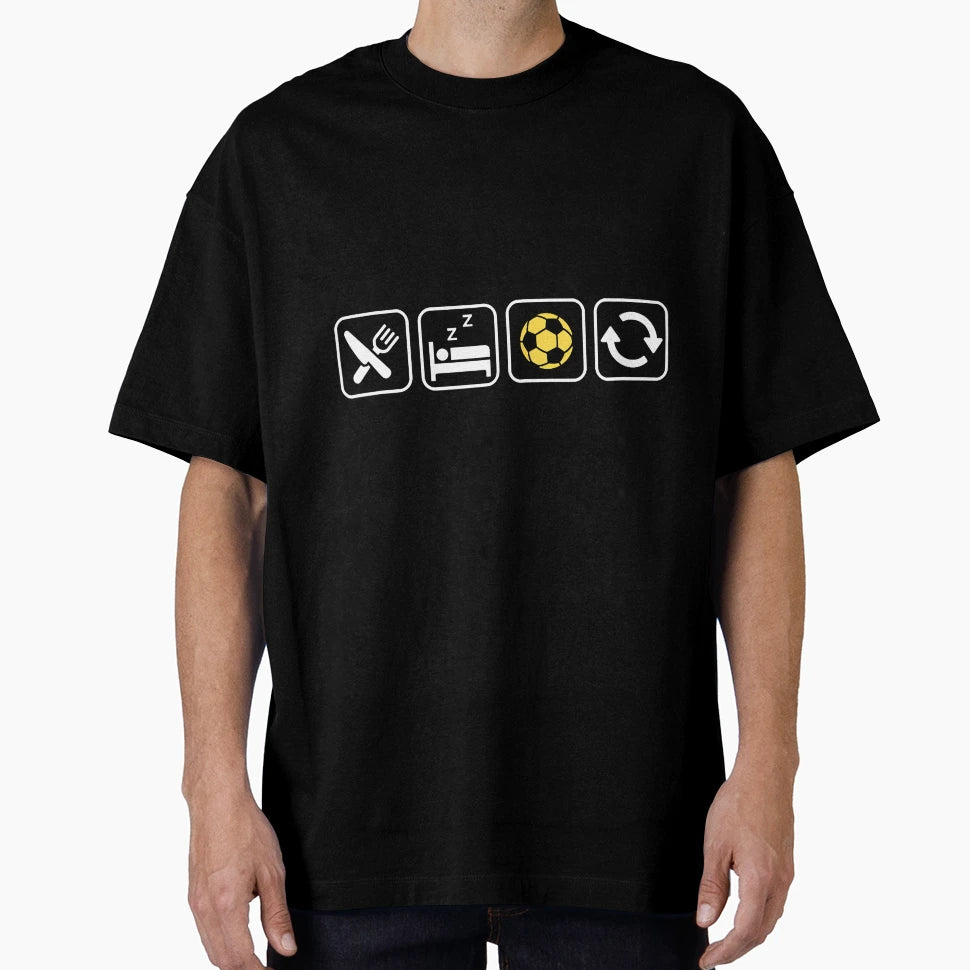Eat Sleep Soccer Repeat Fun T-Shirt - Casual Everyday Wear for Adults - T-Shirt, Sweatshirt, Hoodie