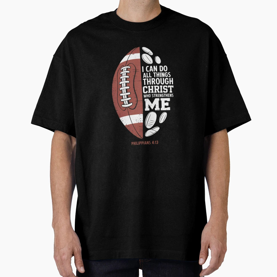 Christian Football Philippians T-Shirt - Fun Novelty Design Unisex - T-Shirt, Sweatshirt, Hoodie