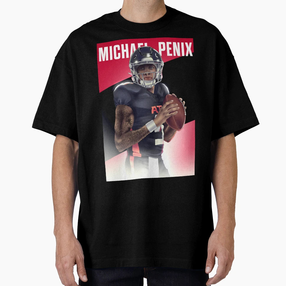 Michael Penix Jr Atlanta Qb T-Shirt - Fun Novelty Design for Adults - T-Shirt, Sweatshirt, Hoodie
