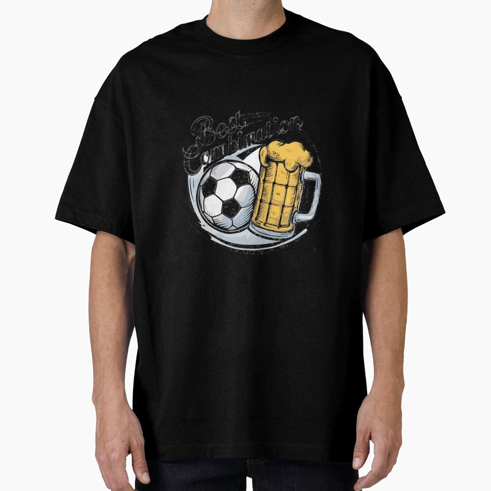 Best Combination Beer And Football T-Shirt - Novelty Apparel for Adults - T-Shirt, Sweatshirt, Hoodie