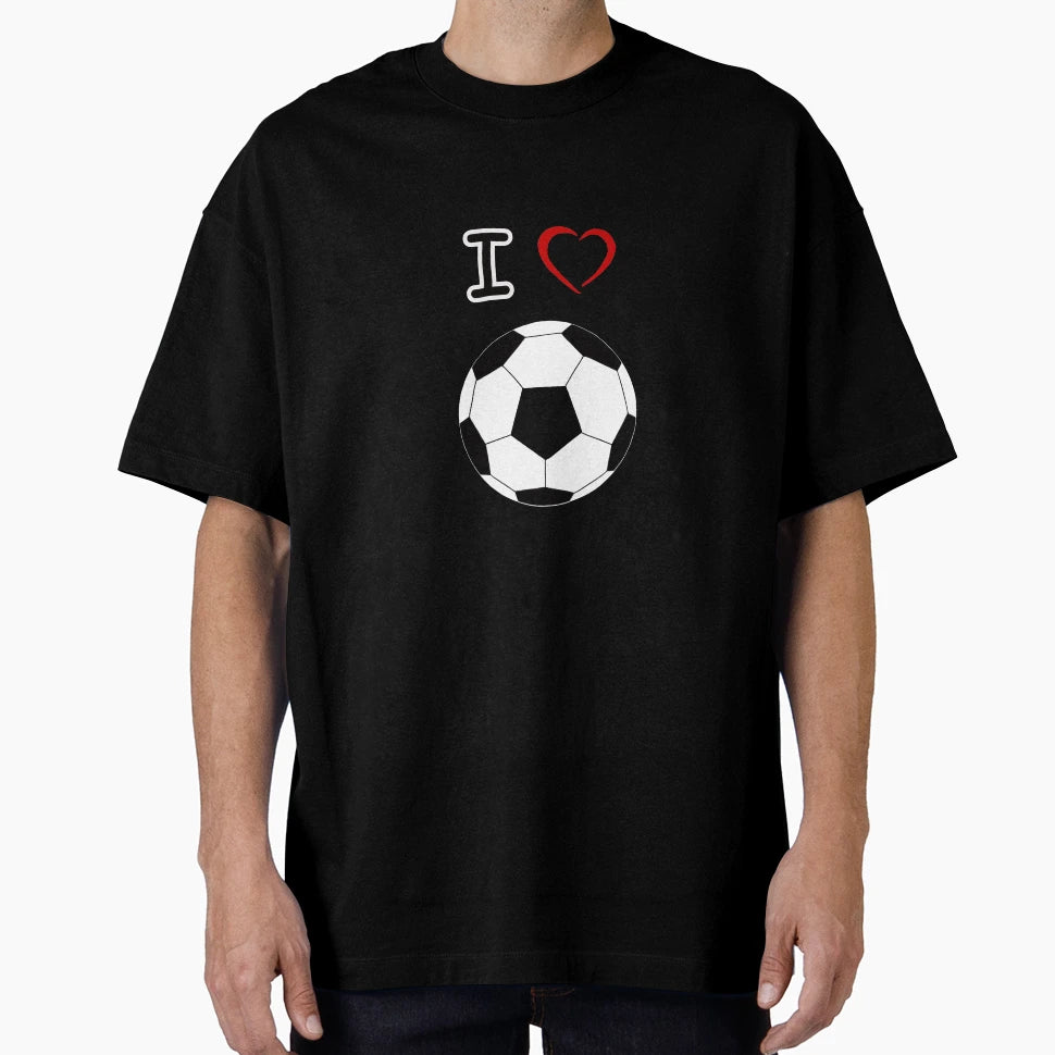 I Love Soccer T-Shirt - Custom Art Print Men Women - T-Shirt, Sweatshirt, Hoodie
