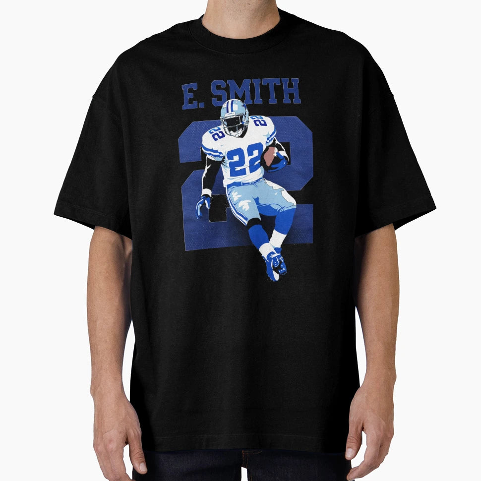 Emmitt Smith 22 Minimalist Art T-Shirt - Minimalist Print Men Women - T-Shirt, Sweatshirt, Hoodie