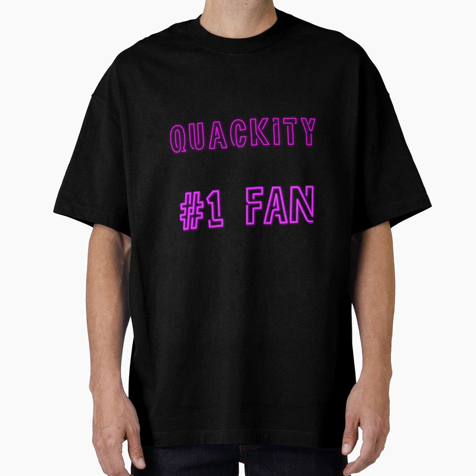Quackity 1 Fan T-Shirt - Minimalist Print Men Women - T-Shirt, Sweatshirt, Hoodie