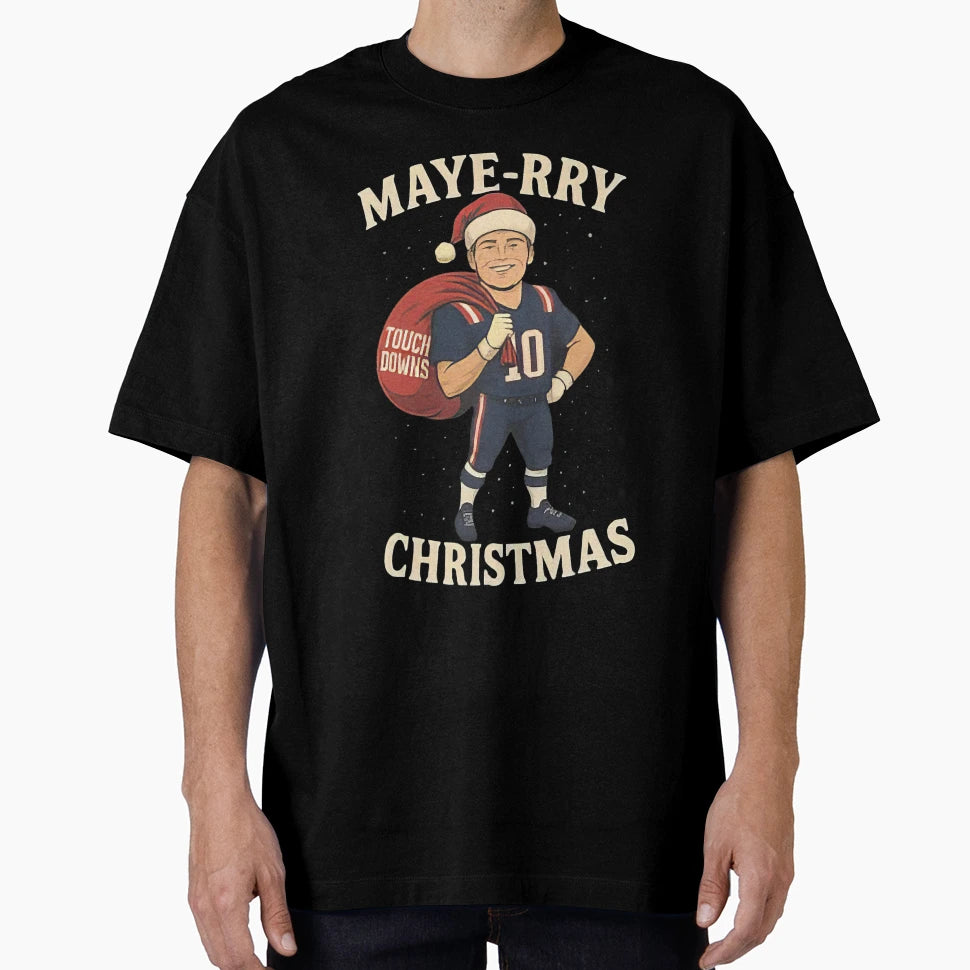 Funny Mayerry Football Player Winter T-Shirt - Novelty Apparel Men Women - T-Shirt, Sweatshirt, Hoodie