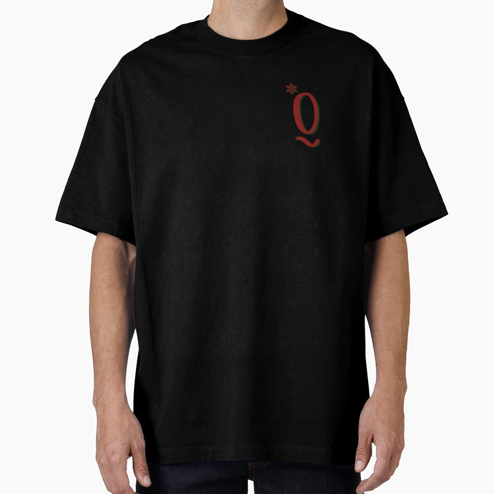 Holiday Monogram Q T-Shirt - Custom Art Print Unisex - T-Shirt, Sweatshirt, Hoodie