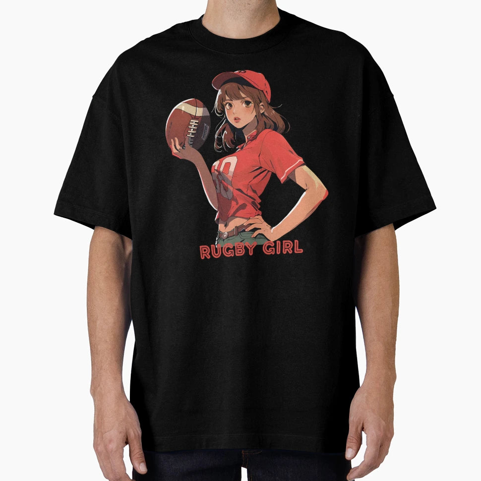 Rugby Anime Sports And Fun T-Shirt - Graphic Print Unisex - T-Shirt, Sweatshirt, Hoodie