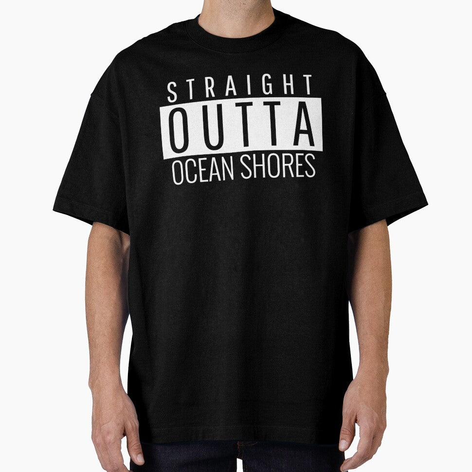 Straight Outta Ocean Shores New South Wales by - Adult & Kids T-Shirts, Sweatshirts & Hoodies apparel design preview 1