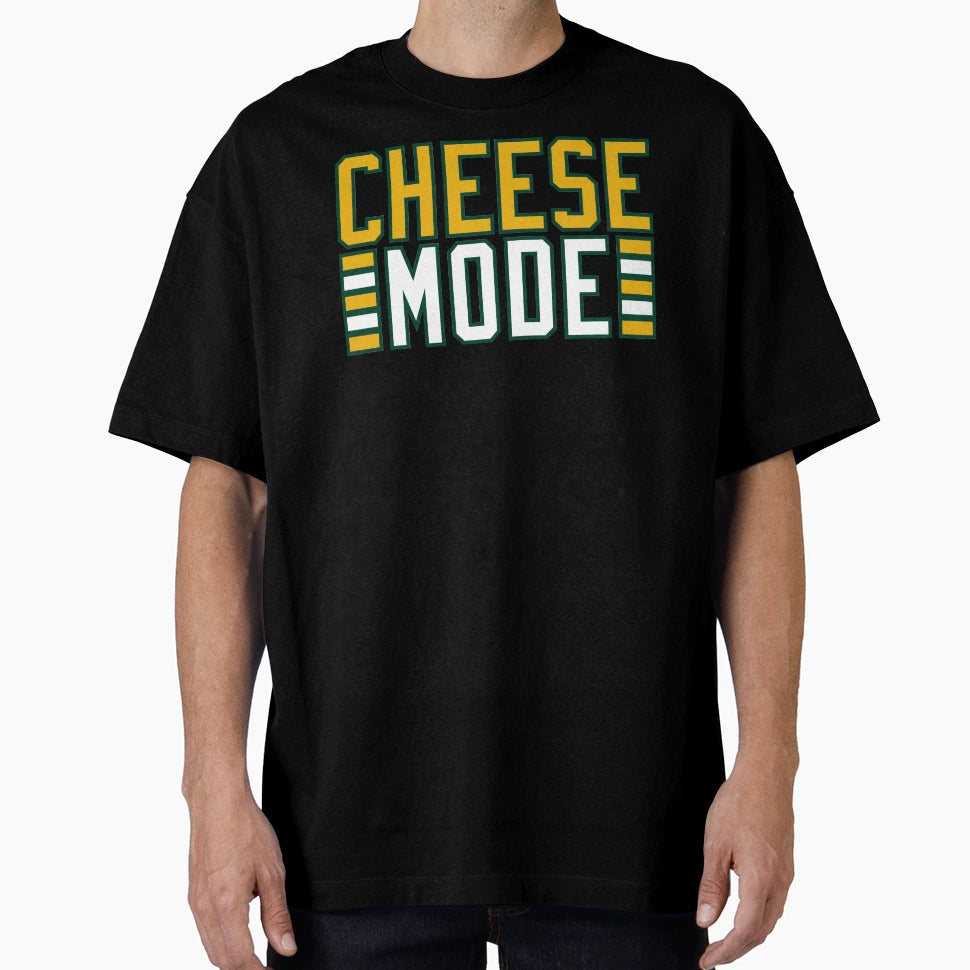 Green Bay Packers Cheese Mode T-Shirt - Unique Graphic for Adults - T-Shirt, Sweatshirt, Hoodie