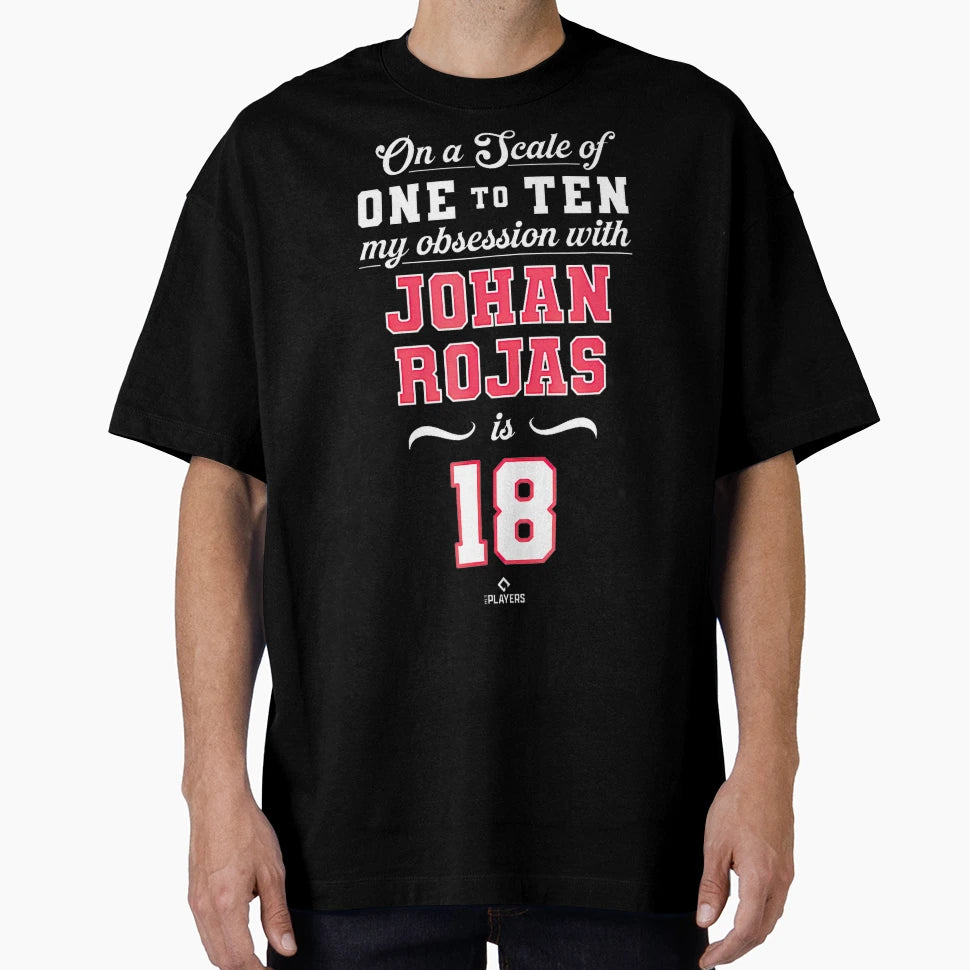Johan Rojas 18 Philadelphia Baseball Fan T-Shirt - Unique Graphic Unisex - T-Shirt, Sweatshirt, Hoodie