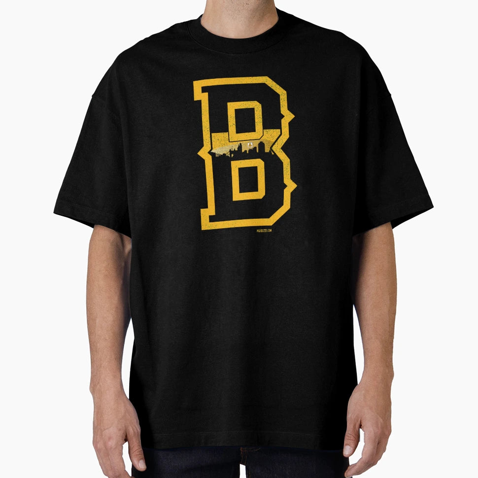 Fan Boston Skyline Sports Hockey T-Shirt - Graphic Print Unisex - T-Shirt, Sweatshirt, Hoodie