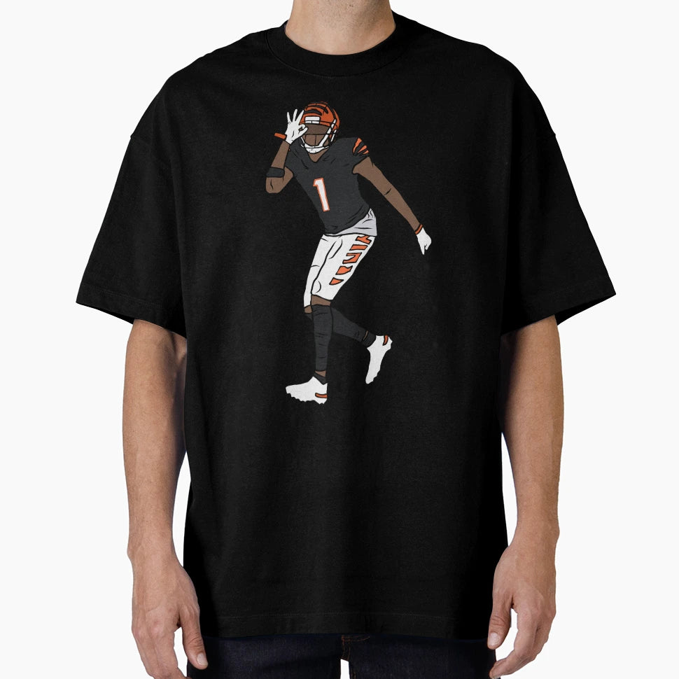 Jamarr Chase Celebration 3 T-Shirt - Minimalist Print Men Women - T-Shirt, Sweatshirt, Hoodie