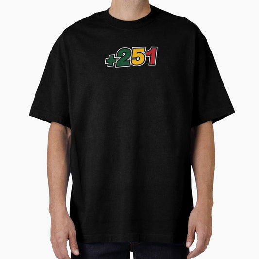 251 Ethiopian Area Code T-Shirt - Graphic Print Men Women - T-Shirt, Sweatshirt, Hoodie