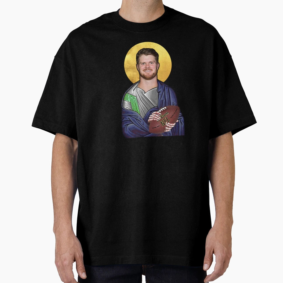 Saint Sam Darnold Seattle Seahawks T-Shirt - Fun Novelty Design Men Women - T-Shirt, Sweatshirt, Hoodie