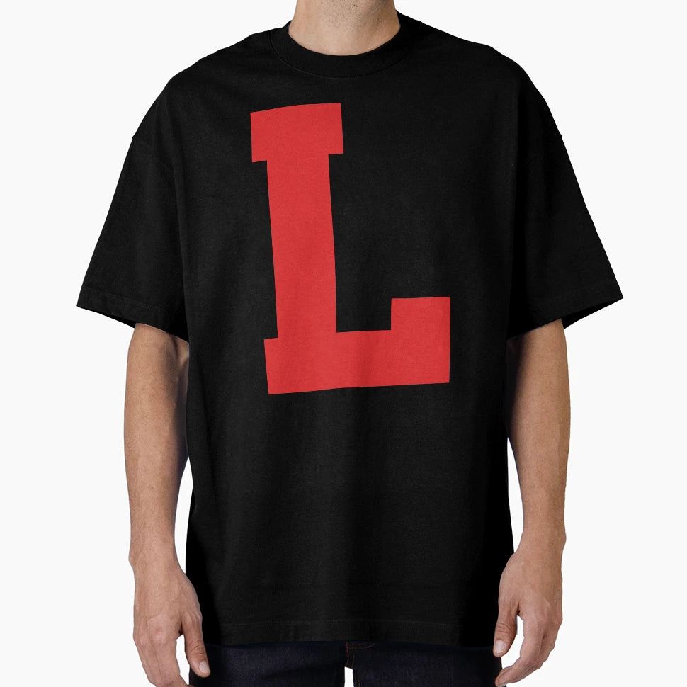 Alphabet Red L Sports Letter L T-Shirt - Unique Graphic for Adults - T-Shirt, Sweatshirt, Hoodie