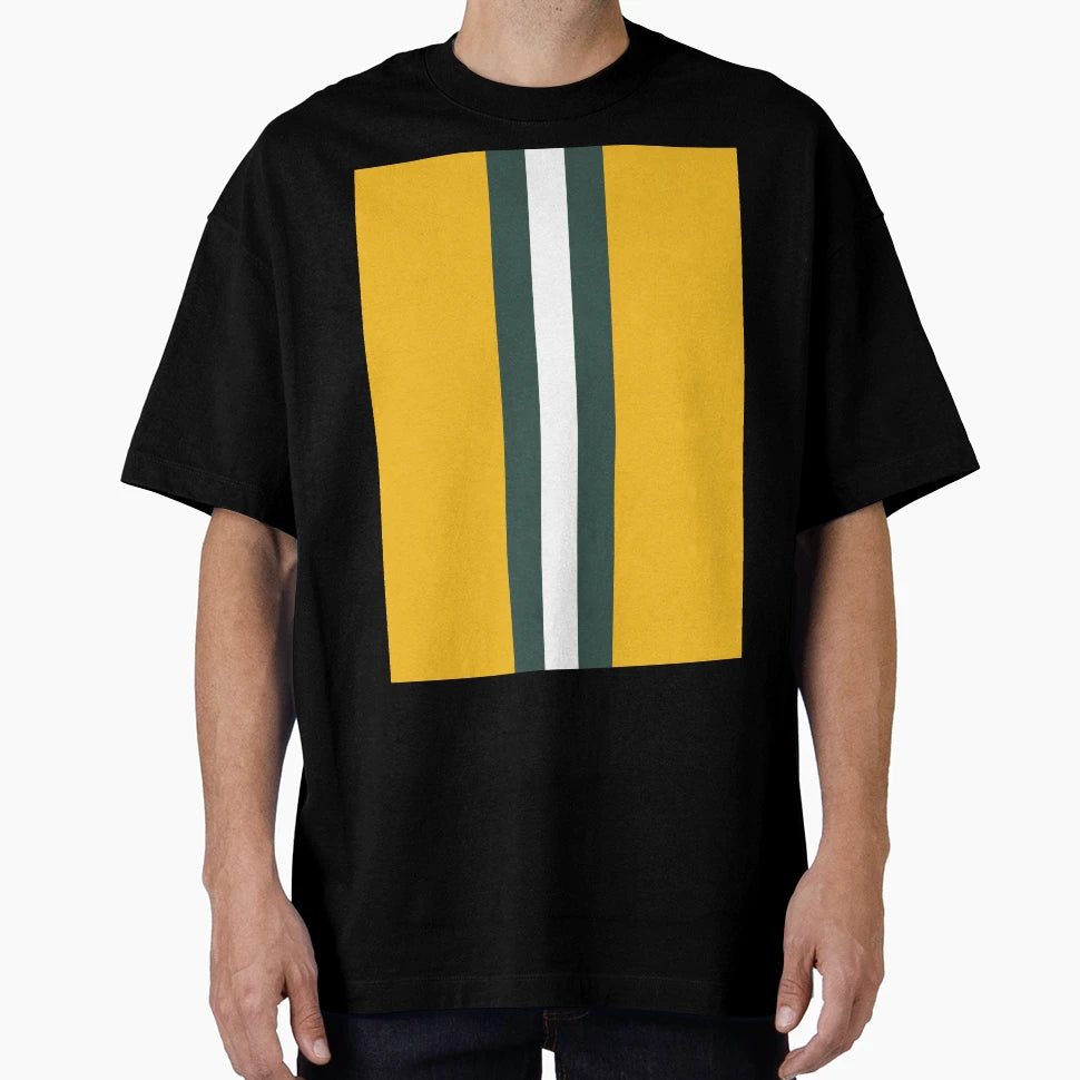 American Football Stripes Green Bay T-Shirt - Novelty Apparel for Adults - T-Shirt, Sweatshirt, Hoodie