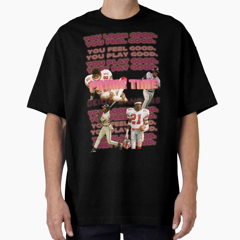 Prime Time Deion Sanders T-Shirt - Minimalist Print for Adults - T-Shirt, Sweatshirt, Hoodie