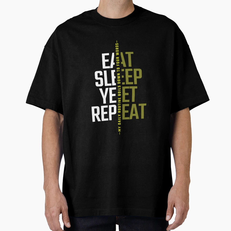 Eat Sleep Yeet Repeat T-Shirt - Fun Novelty Design for Adults - T-Shirt, Sweatshirt, Hoodie