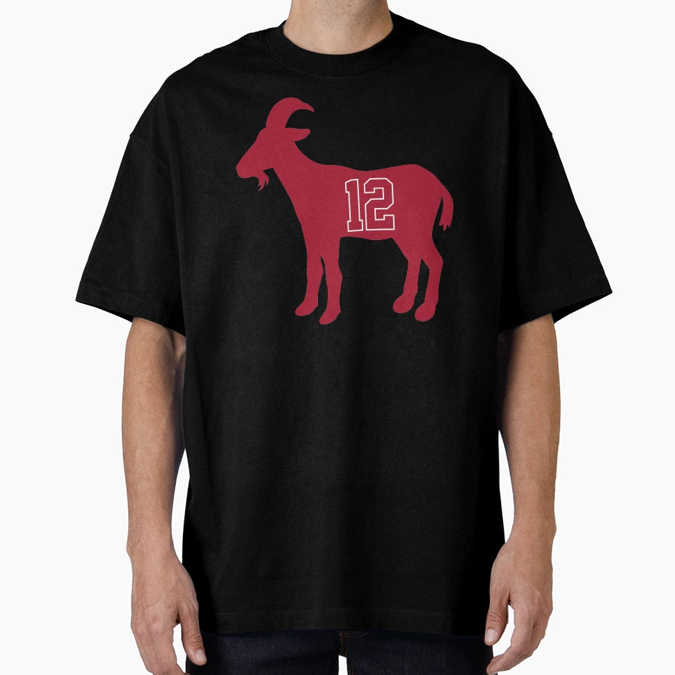 12 Number Goat Footballer All Time T-Shirt - Fun Novelty Design Unisex - T-Shirt, Sweatshirt, Hoodie