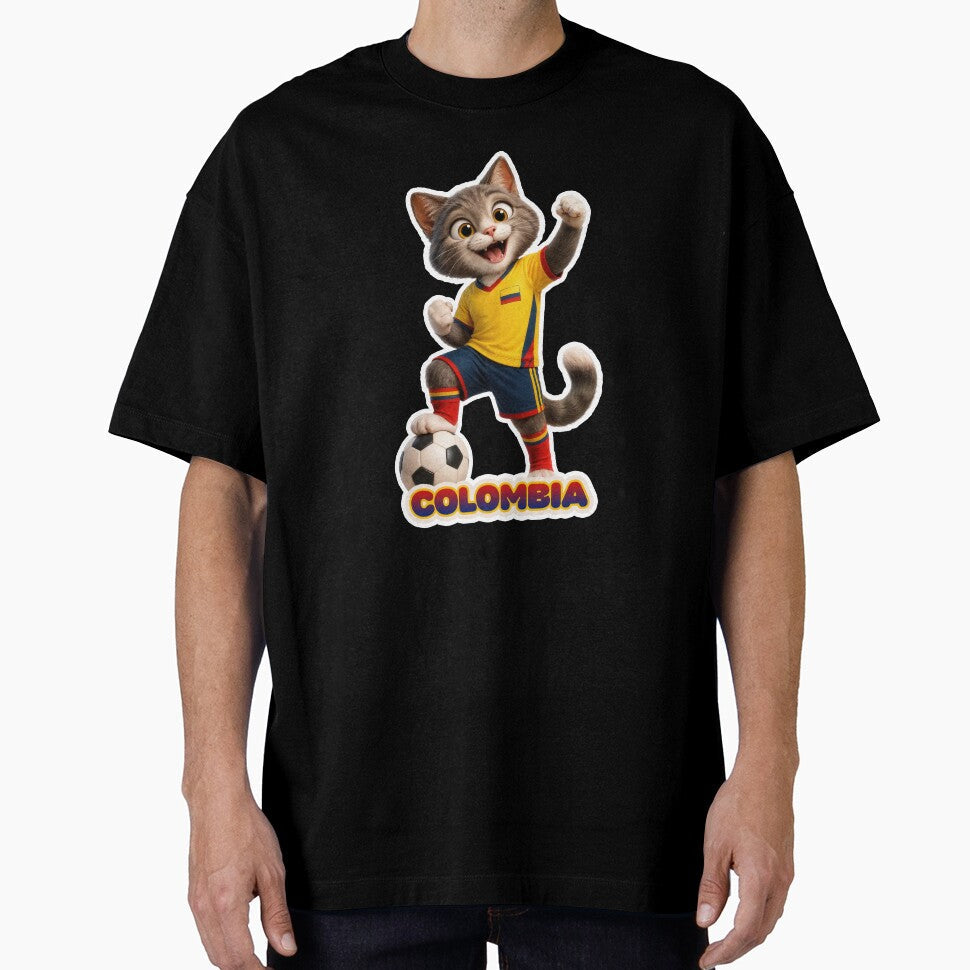 Sticker Decal Colombia Soccer Cat Pride by - Adult & Kids T-Shirts, Sweatshirts & Hoodies apparel design preview 1