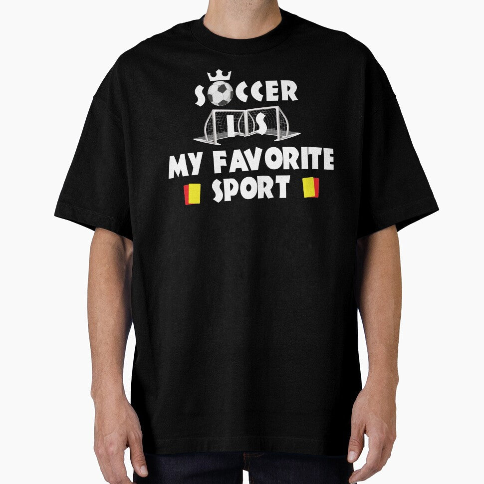 Soccer Is My favorite Sport by shoppnow1 - Adult & Kids T-Shirts, Sweatshirts & Hoodies apparel design preview 1