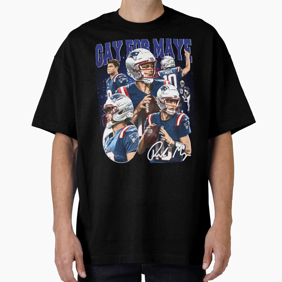 Gay Maye New England Football T-Shirt - Minimalist Print Unisex - T-Shirt, Sweatshirt, Hoodie