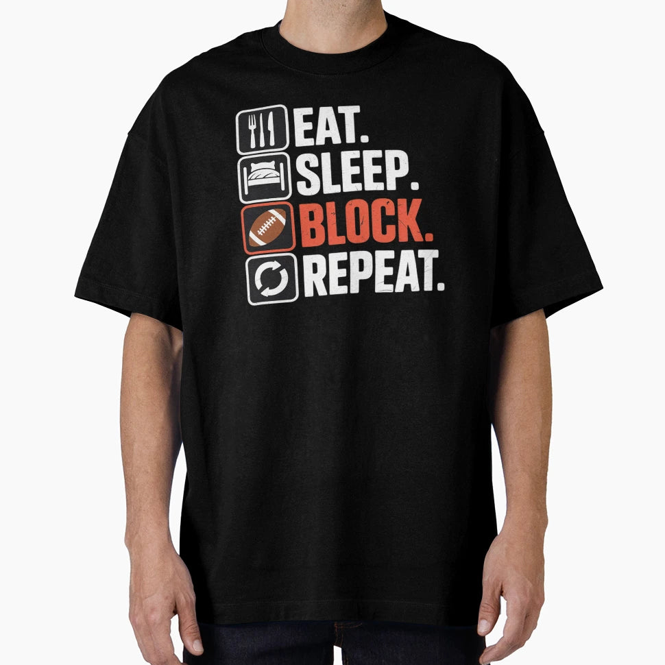 Lineman Football Player Offensive T-Shirt - Casual Everyday Wear Men Women - T-Shirt, Sweatshirt, Hoodie