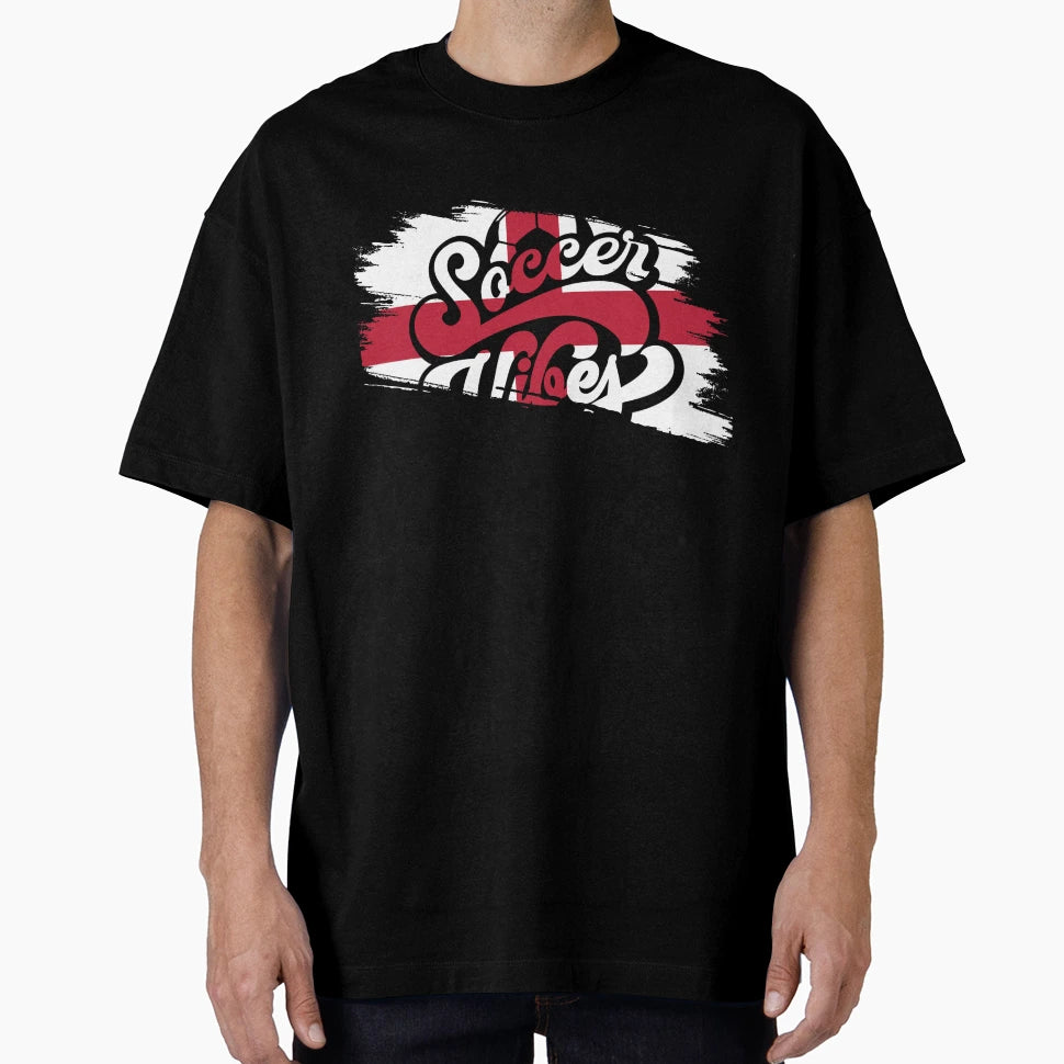 Soccer Vibes England T-Shirt - Novelty Apparel for Adults - T-Shirt, Sweatshirt, Hoodie