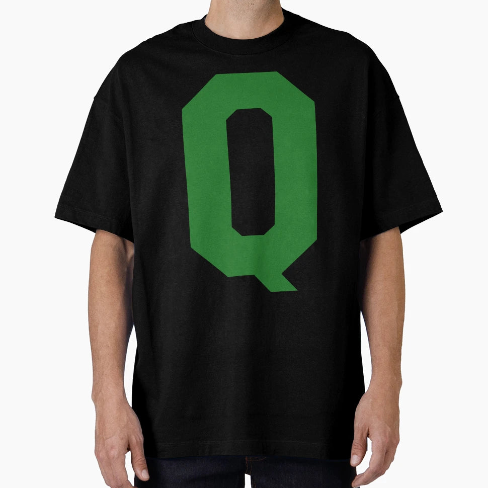 Alphabet Green Q Sports Letter Q T-Shirt - Custom Art Print for Adults - T-Shirt, Sweatshirt, Hoodie