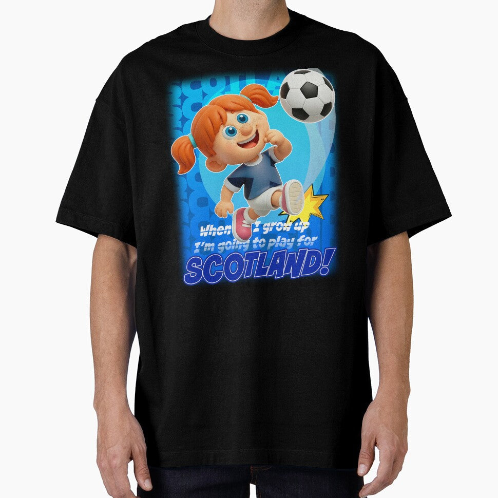 When I grow up, I'm playing for SCOTLAND by jimbairn - Adult & Kids T-Shirts, Sweatshirts & Hoodies apparel design preview 1