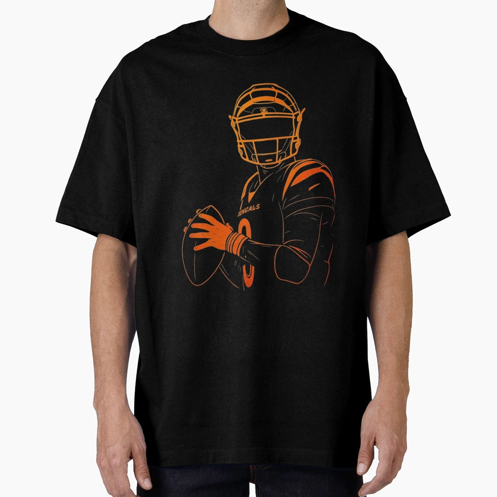 JB Neon Glow Qb Power Pose T-Shirt - Novelty Apparel Unisex - T-Shirt, Sweatshirt, Hoodie