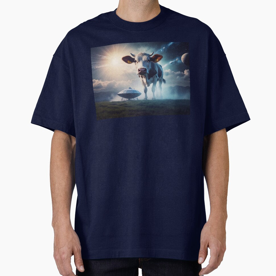 Cow Area 51 by M-Y-A-R-T- - Adult & Kids T-Shirts, Sweatshirts & Hoodies apparel design preview 1