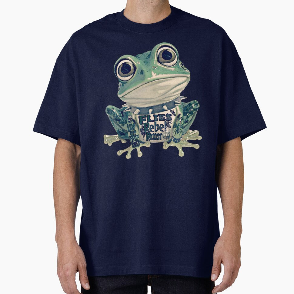 Gothic Rebel Punk Frog Design Cool Tattood With - Adult & Kids T-Shirts, Sweatshirts & Hoodies apparel design preview 1