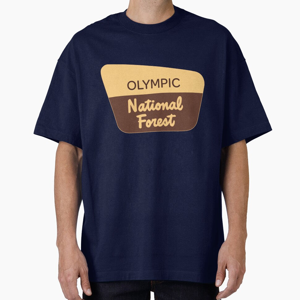 Olympic National Forest Sign by RoguePixel - Adult & Kids T-Shirts, Sweatshirts & Hoodies apparel design preview 1