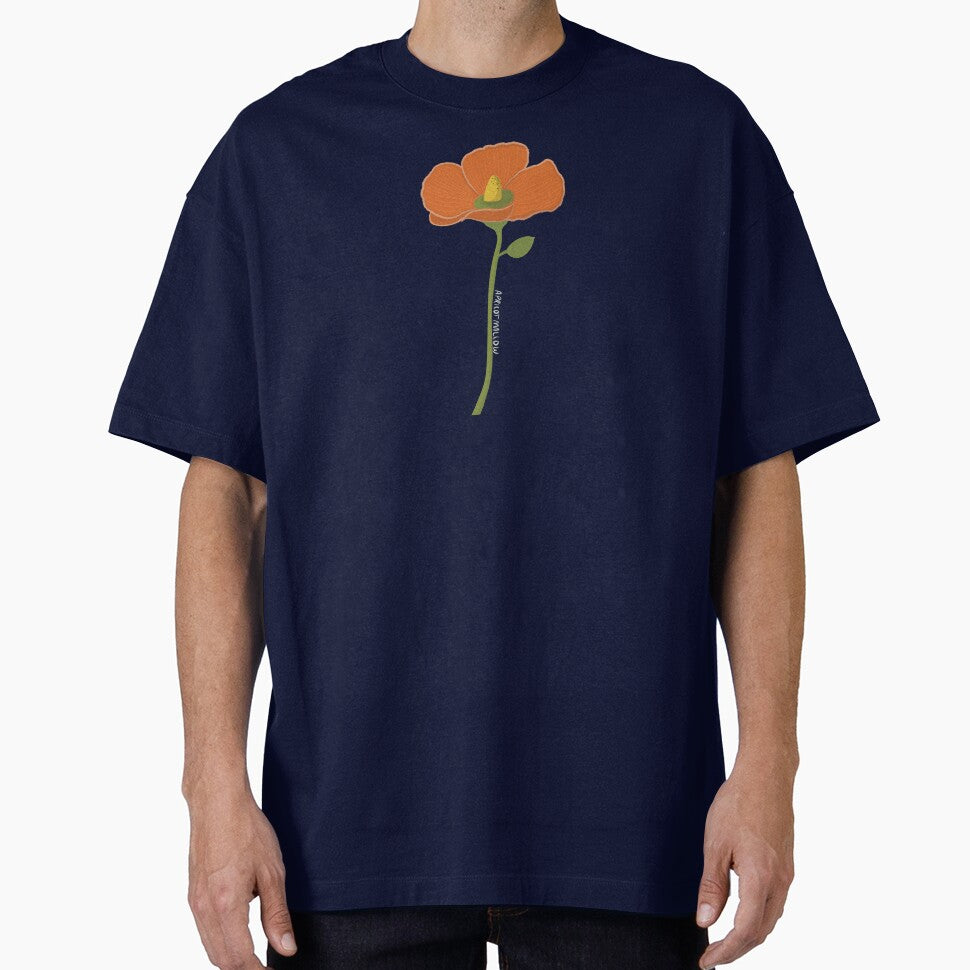 Colorful Apricot Mallow Wildflower Design by - Adult & Kids T-Shirts, Sweatshirts & Hoodies apparel design preview 1