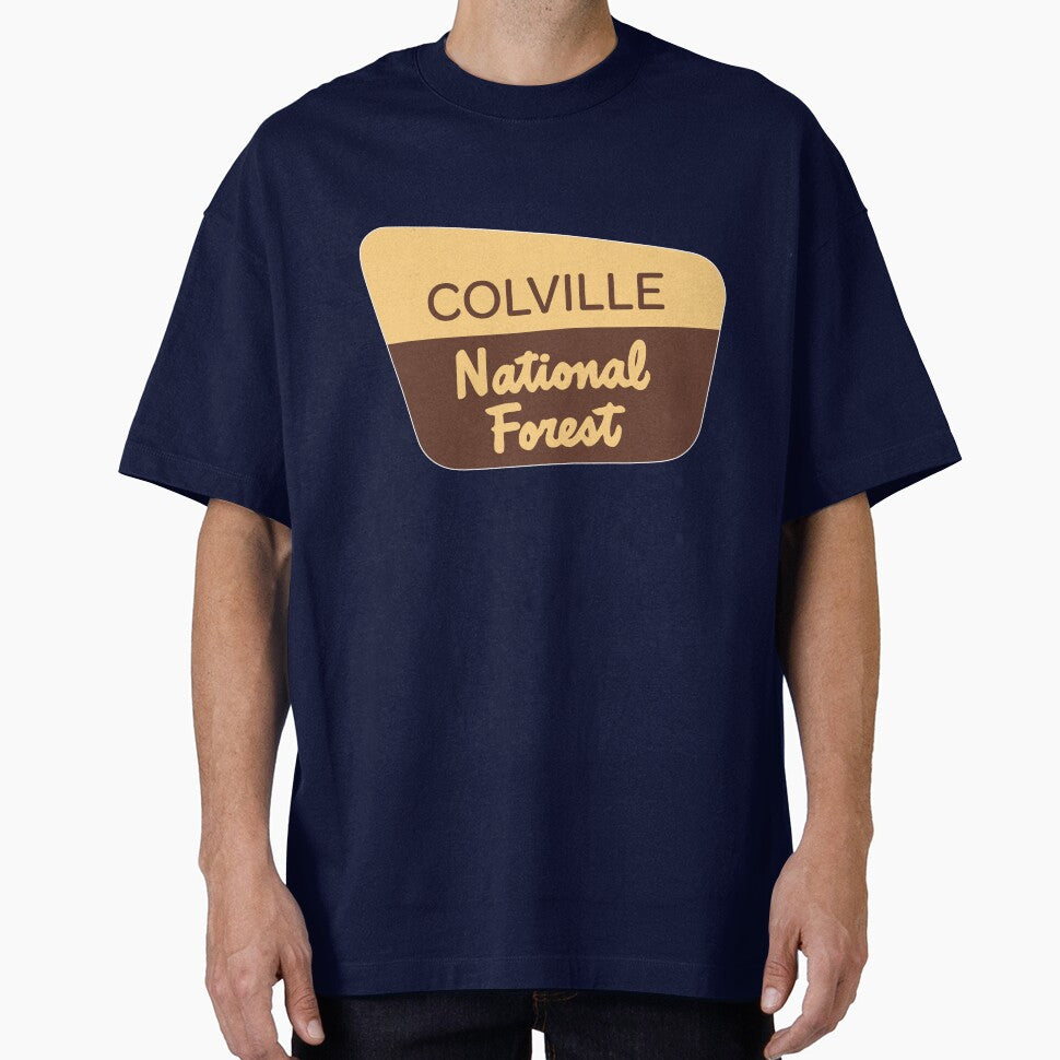 Colville National Forest Sign by RoguePixel - Adult & Kids T-Shirts, Sweatshirts & Hoodies apparel design preview 1