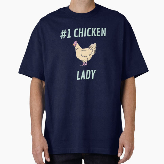 #1 Chicken Lady Mint Style by Cluckin' Mad - Adult & Kids T-Shirts, Sweatshirts & Hoodies apparel design preview 1