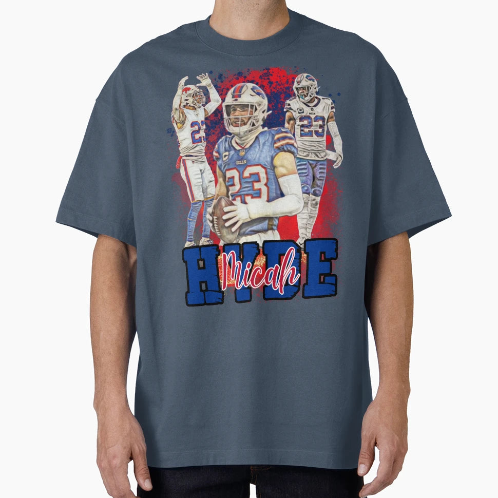 Micah Hyde Buffalo Bills Player Tribute T-Shirt - Graphic Print Unisex - T-Shirt, Sweatshirt, Hoodie