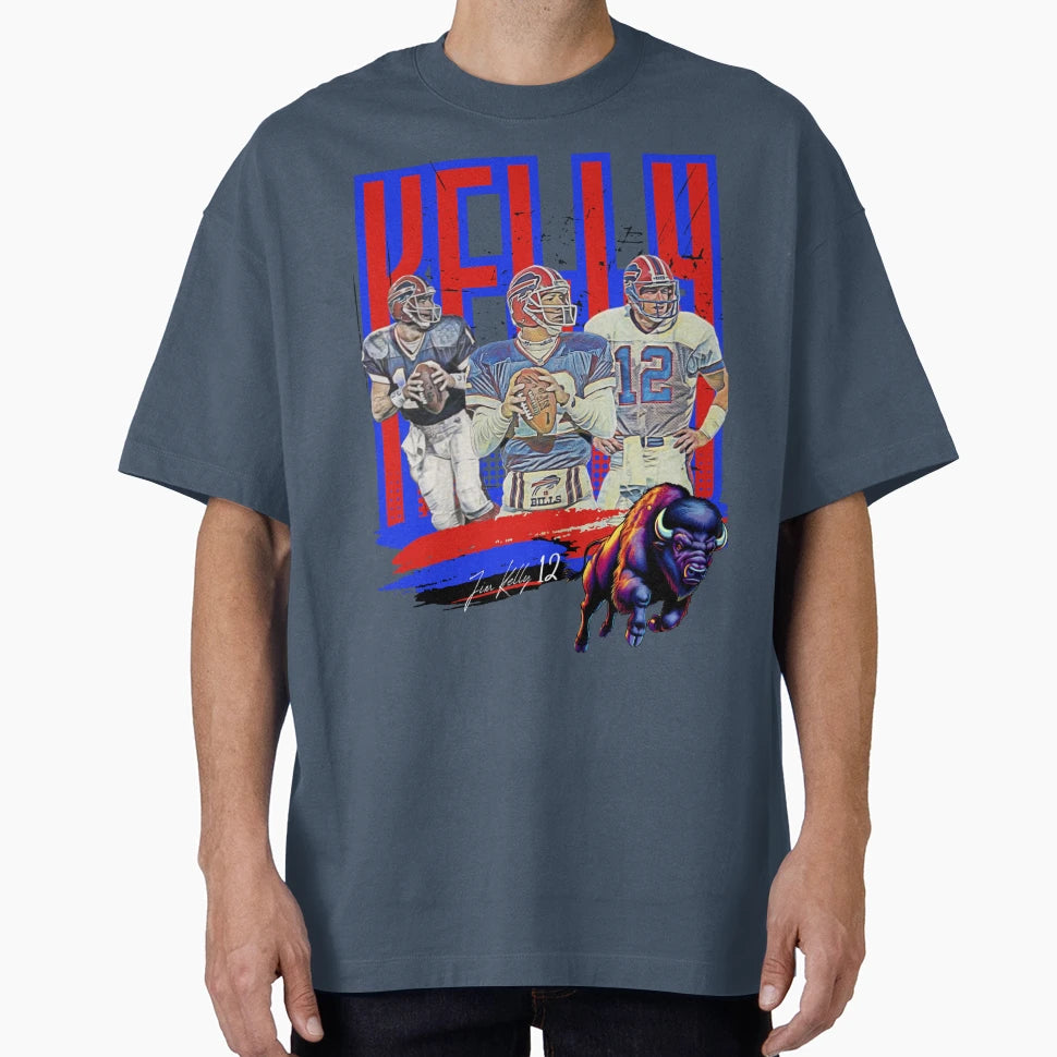 Jim Kelly Buffalo Bills Legendary T-Shirt - Trendy Graphic Men Women - T-Shirt, Sweatshirt, Hoodie