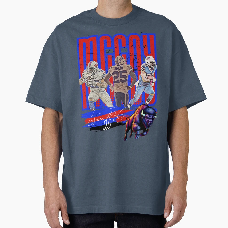 Lesean Mccoy Nfl Legacy Buffalo Bills T-Shirt - Novelty Apparel Unisex - T-Shirt, Sweatshirt, Hoodie