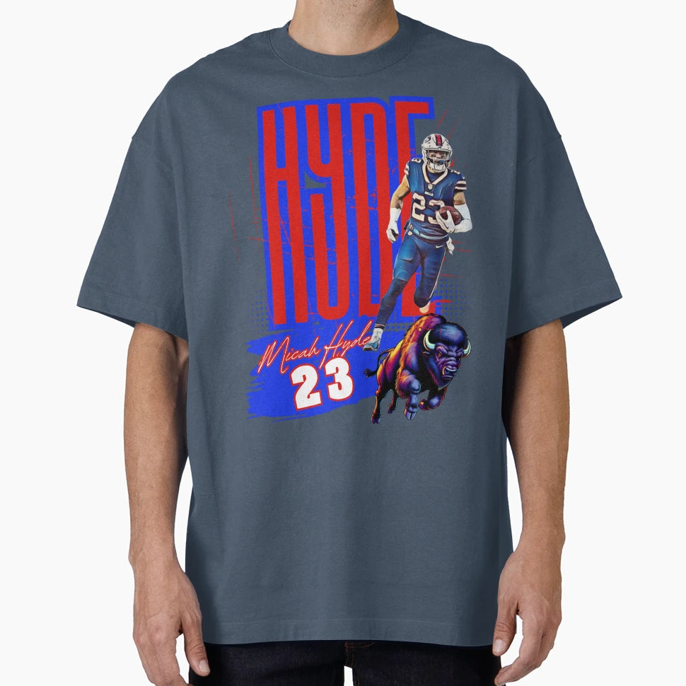 Micah Hyde 23 Buffalo Bills Tribute T-Shirt - Custom Art Print Men Women - T-Shirt, Sweatshirt, Hoodie