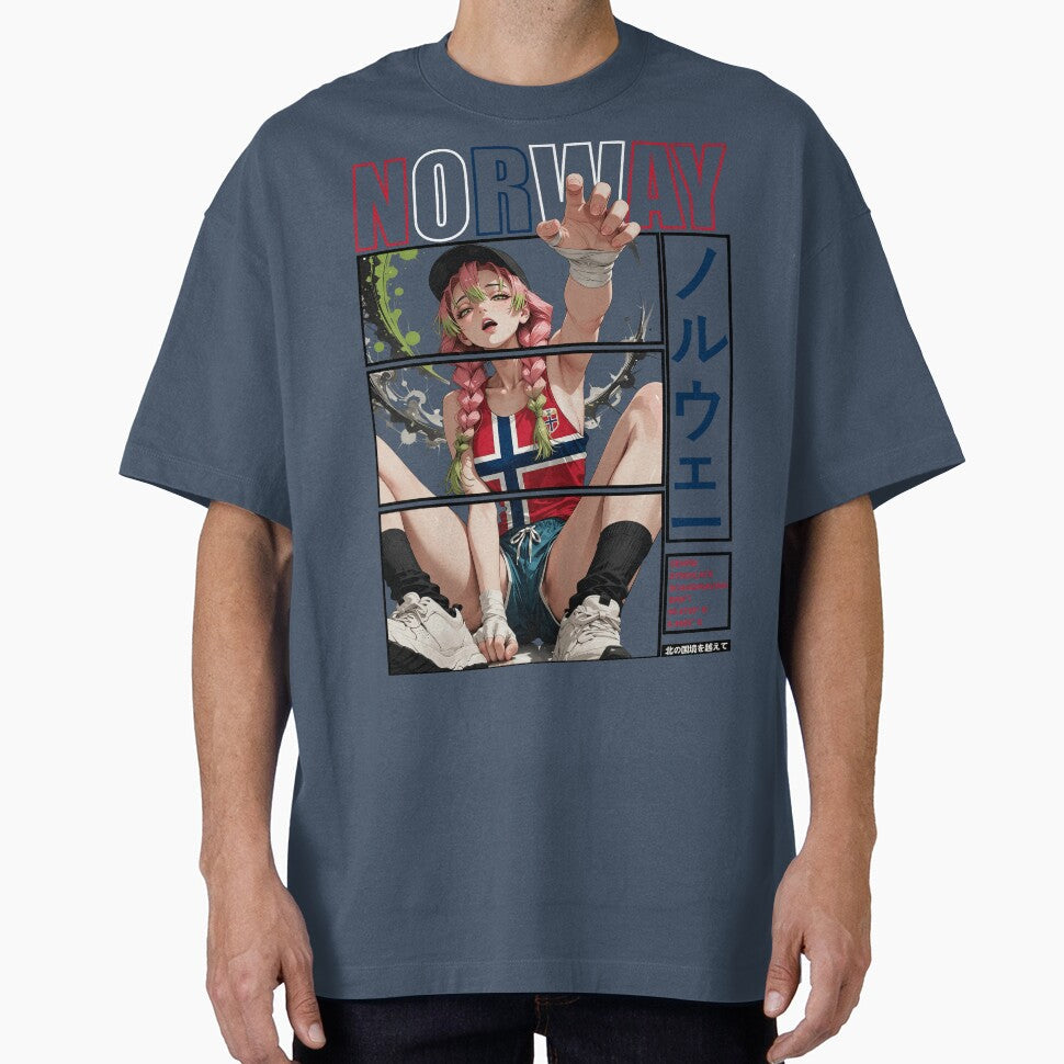 Norway Anime Football Waifu World Cup 2026 Shonen - Adult & Kids T-Shirts, Sweatshirts & Hoodies apparel design preview 1