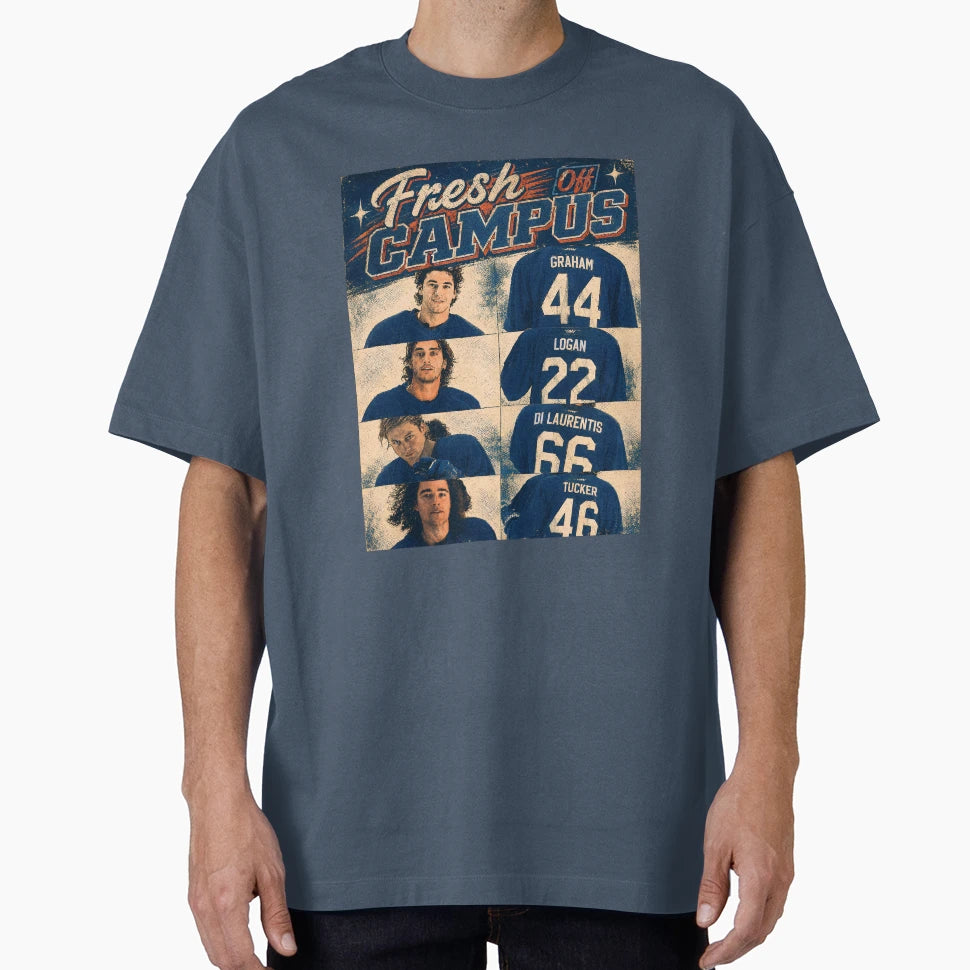 Fresh Off Campus Hockey Team T-Shirt - Trendy Graphic Men Women - T-Shirt, Sweatshirt, Hoodie