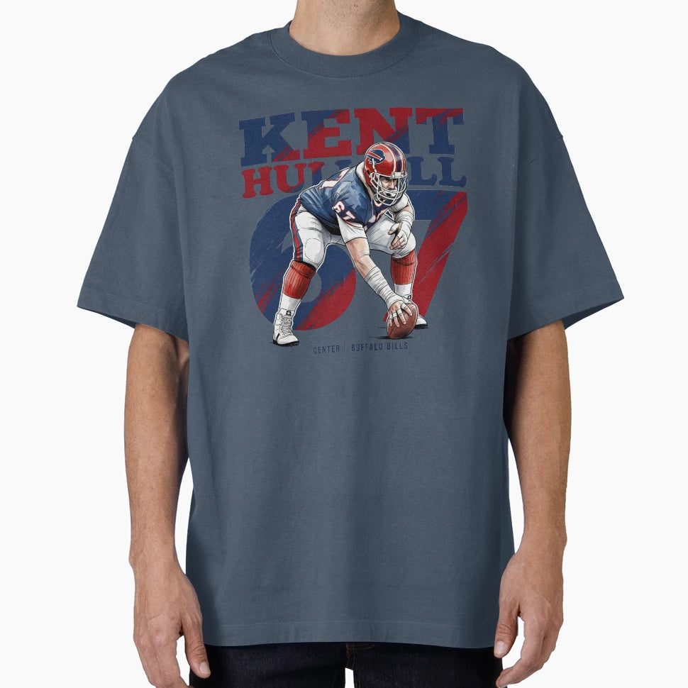 Kent Hull 67 Buffalo Football Legend T-Shirt - Graphic Print for Adults - T-Shirt, Sweatshirt, Hoodie