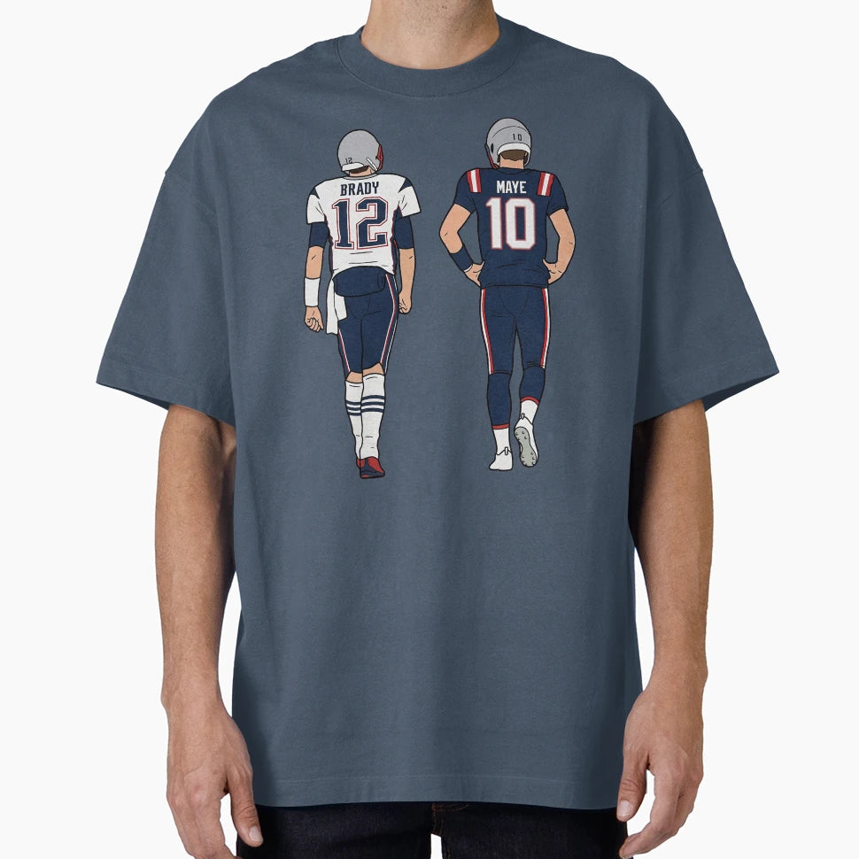 Drake Maye And Tb12 T-Shirt - Trendy Graphic Men Women - T-Shirt, Sweatshirt, Hoodie