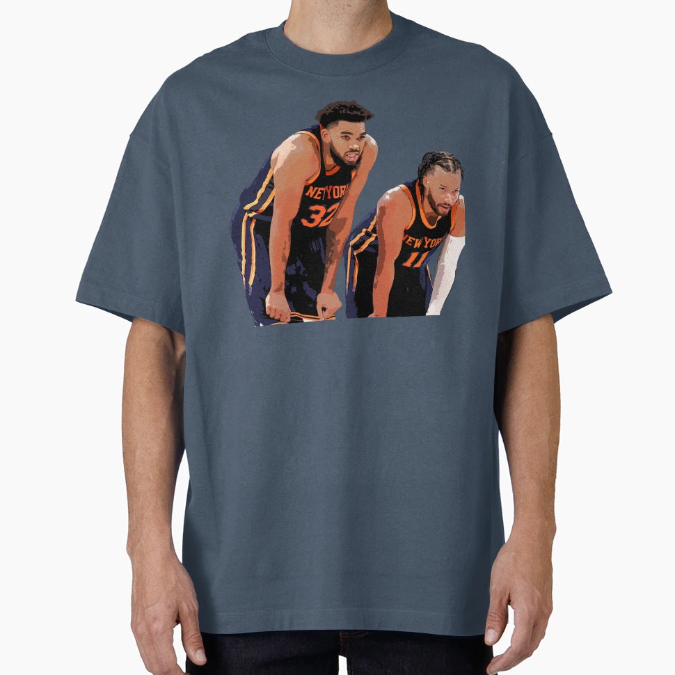 Jalen Brunson Karl Anthony Towns T-Shirt - Fun Novelty Design Unisex - T-Shirt, Sweatshirt, Hoodie