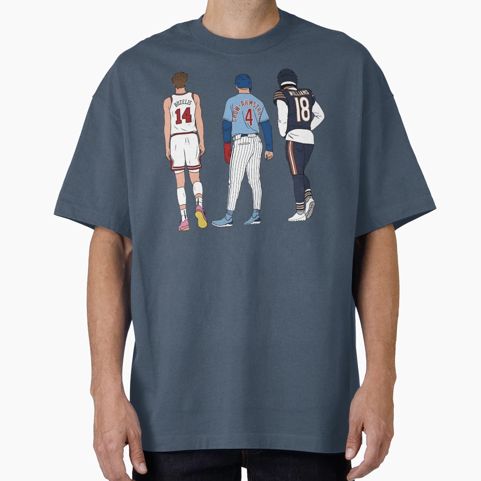 Chicago Big 3 T-Shirt - Fun Novelty Design Unisex - T-Shirt, Sweatshirt, Hoodie