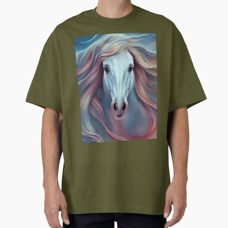 Beautiful pale horse by Planetporridge - Adult & Kids T-Shirts, Sweatshirts & Hoodies apparel design preview 1