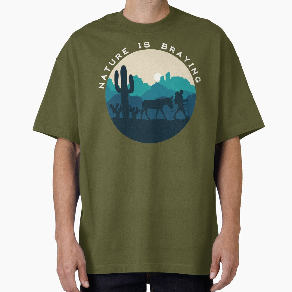 Nature is Braying (male) by brayer - Adult & Kids T-Shirts, Sweatshirts & Hoodies apparel design preview 1