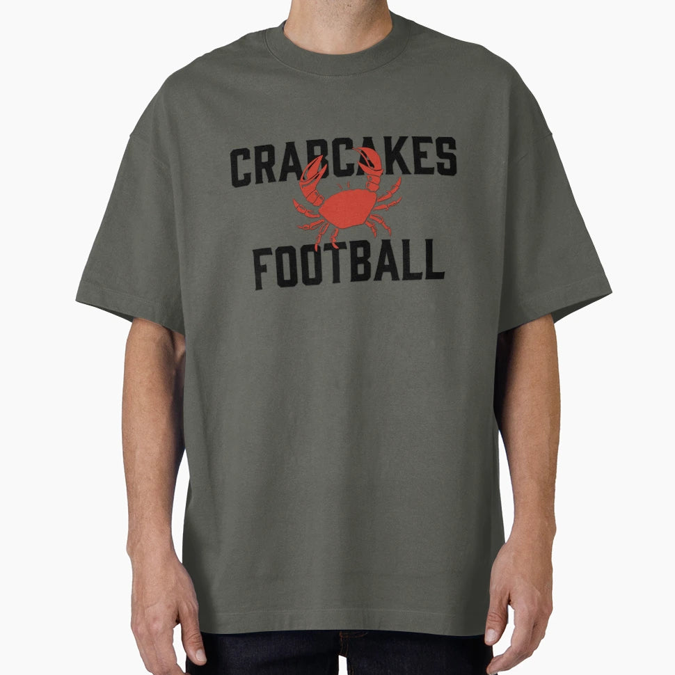 Crabcakes Football T-Shirt - Fun Novelty Design for Adults - T-Shirt, Sweatshirt, Hoodie