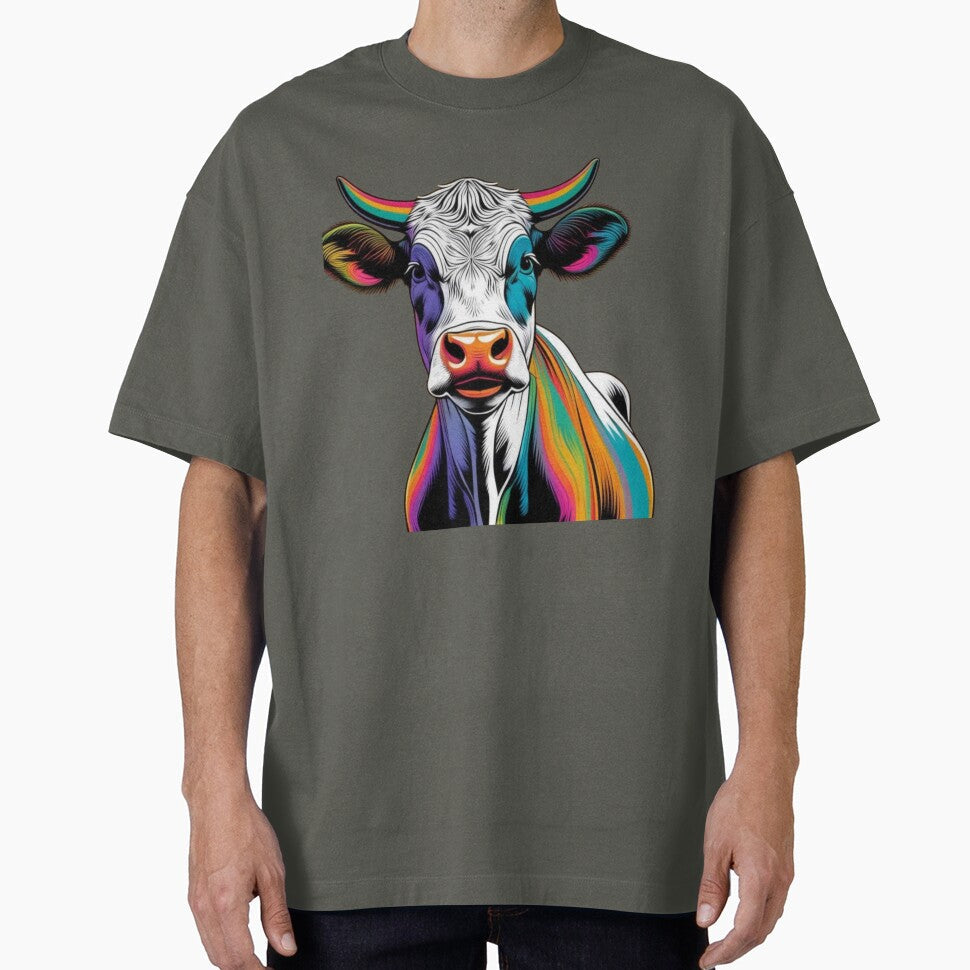 Rainbow happy cow by Lemilemi - Adult & Kids T-Shirts, Sweatshirts & Hoodies apparel design preview 1